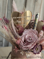NEWLY WEDS COUPLE GIFTS Geldgeschenk zur Hochzeit  Geschenkschachtel für Geld Geldgeschenk zur Hochzeit mit Strauß aus Trockenblumen personalisiert9