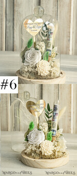 NEWLY WEDS COUPLE GIFTS Geldgeschenk zur Hochzeit  Geschenkschachtel für Geld Geldgeschenk zur Hochzeit mit Strauß aus Trockenblumen personalisiert3