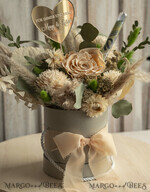 NEWLY WEDS COUPLE GIFTS Geldgeschenk zur Hochzeit  Geschenkschachtel für Geld Geldgeschenk zur Hochzeit mit Strauß aus Trockenblumen personalisiert9