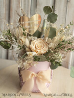 NEWLY WEDS COUPLE GIFTS Geldgeschenk zur Hochzeit  Geschenkschachtel für Geld Geldgeschenk zur Hochzeit mit Strauß aus Trockenblumen personalisiert10