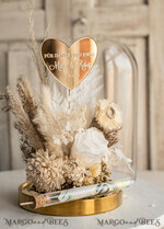 FRISCH VERHEIRATETES PAAR GESCHENKE Geldgeschenk zur Hochzeit Geschenkschachtel für Geld Geschenke zur Hochzeit mit Strauß aus Trockenblumen personalisiert.30