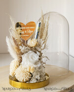 FRISCH VERHEIRATETES PAAR GESCHENKE Geldgeschenk zur Hochzeit Geschenkschachtel für Geld Geschenke zur Hochzeit mit Strauß aus Trockenblumen personalisiert.30