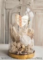 FRISCH VERHEIRATETES PAAR GESCHENKE Geldgeschenk zur Hochzeit Geschenkschachtel für Geld Geschenke zur Hochzeit mit Strauß aus Trockenblumen personalisiert.30
