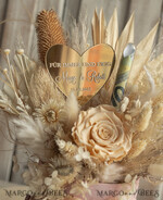 NEWLY WEDS COUPLE GIFTS Geldgeschenk zur Hochzeit  Geschenkschachtel für Geld Geldgeschenk zur Hochzeit mit Strauß aus Trockenblumen personalisiert11