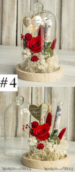NEWLY WEDS COUPLE GIFTS Geldgeschenk zur Hochzeit  Geschenkschachtel für Geld Geldgeschenk zur Hochzeit mit Strauß aus Trockenblumen personalisiert3