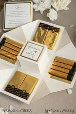 NEWLY WEDS COUPLE GIFTS Geldgeschenk zur Hochzeit  Kleines Geldgeschenk zur Hochzeit – Exploding Box mit Pralinen und persönlichem Gruß8