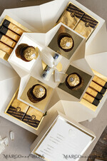 NEWLY WEDS COUPLE GIFTS Geldgeschenk zur Hochzeit  Kleines Geldgeschenk zur Hochzeit – Exploding Box mit Pralinen und persönlichem Gruß8