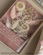 NEWLY WEDS COUPLE GIFTS Geldgeschenk zur Hochzeit  Geschenkschachtel für Geld Geldgeschenk zur Hochzeit mit Strauß aus Trockenblumen personalisiert, Reagenzglas für Geld - gift box for money14