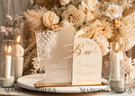 TISCHDEKORATIONSCHILDER   Samt Tischnummern und Dekoration Acrylbogen-Bar-Menü-Kombination, Frosted Plexiglas Gold-Ivory-Velours-Getränke-Bar-Menü-Schild mit Ständer, Beige Plexi-Tisch-Bar-Menü-Kombination Luxus-Hochzeits-Tischdeko, Hochzeitsschild Ecru Getränke-Bar-Menü11
