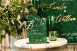 TABLE DECOR SIGNS Velvet table Numbers and Decor Green Velvet Arch Bar Menu , green Velvet and gold Sign, Gold Plexi card box sign, Luxury Wedding Table Decor, Wedding Signage Golden mirror cards sign4