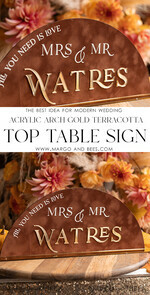 TABLE DECOR SIGNS Velvet table Numbers and Decor Fall Terracotta Wedding Top Table Sign, Acrylic Arch Velvet Top Table sign, Copper Rust Golden Top Table sign,  Gold Plexi Glass Top Table sign, Elegant Luxury Wedding Table Decor, Boho Glam Wedding Signage Golden mirror Top Table sign21