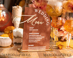 TABLE DECOR SIGNS Velvet table Numbers and Decor Velvet Arch Wedding Menu with Stand, Terracotta Half Arch gold Sign, Gold Mirror Dinner Menu, Luxury Burnt Orange Wedding Table Decor, Wedding Table Signage  Golden mirror table numbers 23