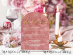 MENU & PROGRAMS velvet/gold Luxury Velvet Arch Menu with stand, blush pink and Gold Mirror Wedding Table Decor, Menu 3D Golden Letters and White Lettering, Pink menu with base, personalized wedding detail, glamour party decor10