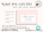 TEMPLETT wedding extras Minimal envelope address template,Printable Envelope Address Template,Address label,Modern Wedding Editable Envelope5