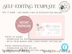 TEMPLETT wedding extras Floral envelope address template,Printable Envelope Address Template,Address label,Rose Wedding Editable Envelope5