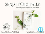TEMPLETT digital invitation Electronic Save the Date template, SmartPhone Save the Date Editable Template, Picture Save the Date Evite Template, personalised Digital Save the Date. Smartphone Electronic Save the Date4