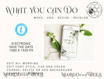 TEMPLETT digital invitation Electronic Save the Date template, SmartPhone Save the Date Editable Template, Picture Save the Date Evite Template, personalised Digital Save the Date. Smartphone Electronic Save the Date4