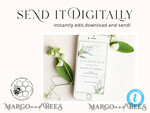 TEMPLETT digital invitation Electronic Save the Date template, SmartPhone Save the Date Editable Template, Picture Save the Date Evite Template, personalised Digital Save the Date. Smartphone Electronic Save the Date4