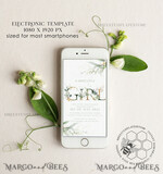 TEMPLETT digital invitation Electronic BaBy Girl Shower Invitation template, SmartPhone BaBy Girl Shower Invitation Editable Template, BaBy Girl Shower Invitation Evite Template, personalised Digital BaBy Girl Shower Invitation. Smartphone Electronic BaBy Girl Shower Invitation4