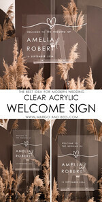 TABLE PLANS AND WEDDING WELCOME SIGNS clear acrylic Boho Clear Acrylic Wedding Welcome Sign, Transparent Wedding Decor, Personalised Wedding Sign, Wedding Board, Welcome Wedding Board 3