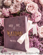 KARTONBOXEN  
 Samtkartenboxen Samtkartenbox Gästebuch & Schild, Hochzeitskartenbox mit Deckel, Sofort Instax Gästebuch, Mauve Hochzeitsgeldbox Sing Gästebuch Set, Mauve Kartenbox mit slo18