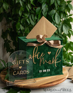 CARD BOXES velvet card boxes Garden Wedding Card Box Gift Card Box & arch Sign Set , Velvet green wedding wishing well money gift card box, Personalized Wedding Card Box, Greenery Luxury Card Box, Wedding Card Box with Lid, Emerald Wedding Money Box, Garden Wedding Card Box18
