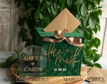 CARD BOXES velvet card boxes Garden Wedding Card Box Gift Card Box & arch Sign Set , Velvet green wedding wishing well money gift card box, Personalized Wedding Card Box, Greenery Luxury Card Box, Wedding Card Box with Lid, Emerald Wedding Money Box, Garden Wedding Card Box18