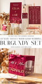 CARD BOXES velvet card boxes burgundy Card Box & arch acrylic sign , Maroon Wedding Card Box with Lid, Marsala Wedding Money Box, Wedding Card Box with slot  cards & gift Arch acrylic sign set27