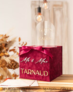 CARD BOXES velvet card boxes burgundy Card Box & arch acrylic sign , Maroon Wedding Card Box with Lid, Marsala Wedding Money Box, Wedding Card Box with slot  cards & gift Arch acrylic sign set27