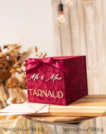 CARD BOXES velvet card boxes burgundy Card Box & arch acrylic sign , Maroon Wedding Card Box with Lid, Marsala Wedding Money Box, Wedding Card Box with slot  cards & gift Arch acrylic sign set27