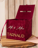 CARD BOXES velvet card boxes burgundy Card Box & arch acrylic sign , Maroon Wedding Card Box with Lid, Marsala Wedding Money Box, Wedding Card Box with slot  cards & gift Arch acrylic sign set27