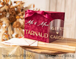 CARD BOXES velvet card boxes burgundy Card Box & arch acrylic sign , Maroon Wedding Card Box with Lid, Marsala Wedding Money Box, Wedding Card Box with slot  cards & gift Arch acrylic sign set27