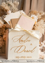 CARD BOXES velvet card boxes Ivory Gift Card Box & Cards Gifts Sign Set, Velvet Classic wedding wishing well money gift card box, Personalized Gold Plexi Wedding Card Box, Luxury Card Box, Wedding Card Box with Lid, Wedding Money Box16