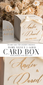 CARD BOXES velvet card boxes Ivory Gift Card Box & Cards Gifts Sign Set, Velvet Classic wedding wishing well money gift card box, Personalized Gold Plexi Wedding Card Box, Luxury Card Box, Wedding Card Box with Lid, Wedding Money Box16