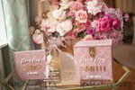 CARD BOXES velvet card boxes blush pink gold Velvet Set Card Box with lock & Polaroid Guestbook & Cards gifts Sign and instax instruction sign combo and pens set, Wedding Card Box with Lid Instant Instax Guestbook Wedding Money Box Sing Guestbook Set10