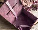 CARD BOXES velvet card boxes Mauve Velvet Gift Card Box & Cards Gifts Sign Set, Velvet Classic wedding wishing well money gift card box, Personalized Gold Box, MvS22