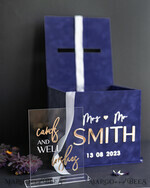 CARD BOXES velvet card boxes Gift Card Box & Cards well wishes Sign Set , Velvet Navy Blue wedding wishing well money gift card box, Personalized Wedding Card Box, Luxury Card Box, Wedding Card Box with Lid, Wedding Money Box, Wedding Card Box14