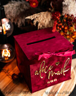 CARD BOXES velvet card boxes burgundy Card Box, Maroon Wedding Card Box with Lid, Marsala Wedding Money Box, Wedding Card Box with slot  13