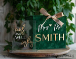 CARD BOXES velvet card boxes  Gift Card Box &  Sign Set , Velvet green wedding wishing well money gift card box, Personalized Wedding Card Box, Greenery Luxury Card Box, Wedding Card Box with Lid, Emerald Wedding Money Box, Garden Wedding Card Box11