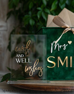 CARD BOXES velvet card boxes  Gift Card Box &  Sign Set , Velvet green wedding wishing well money gift card box, Personalized Wedding Card Box, Greenery Luxury Card Box, Wedding Card Box with Lid, Emerald Wedding Money Box, Garden Wedding Card Box11