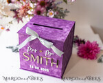 CARD BOXES velvet card boxes Wedding Wishing Well Card Box, Gift Card Box, Velvet purple wedding wishing well  money gift card box, Personalized Wedding Card Box, Luxury Card Box, Wedding Card Box with Lid, Wedding Money Box, Wedding Card Box, BVpx37
