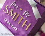 CARD BOXES velvet card boxes Wedding Wishing Well Card Box, Gift Card Box, Velvet purple wedding wishing well  money gift card box, Personalized Wedding Card Box, Luxury Card Box, Wedding Card Box with Lid, Wedding Money Box, Wedding Card Box, BVpx37