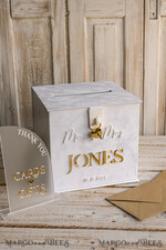 KARTONBOXEN  
 Samtkartenboxen Weiße Samt-Geschenkkartenbox mit Schloss & Karten Geschenke Schild Set, Samt klassische Hochzeitswunschbrunnen Geldgeschenkkartenbox, personalisierte goldene Plexi-Hochzeitskartenbox, luxuriöse Kartenbox, Hochzeitskartenbox mit Deckel, Hochzeitsgeldbox.25