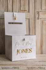 KARTONBOXEN  
 Samtkartenboxen Weiße Samt-Geschenkkartenbox mit Schloss & Karten Geschenke Schild Set, Samt klassische Hochzeitswunschbrunnen Geldgeschenkkartenbox, personalisierte goldene Plexi-Hochzeitskartenbox, luxuriöse Kartenbox, Hochzeitskartenbox mit Deckel, Hochzeitsgeldbox.25
