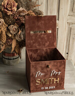 CARD BOXES velvet card boxes Terracotta Fall Card Box and Arch Acrylic Cards & Gifts Clear Sign, Velvet Rust Wedding Card Box with Lid, Burnt Orange Wedding Money Box,  Copper Wedding Card Box cards and gift Arch acrylic sign set14