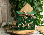 CARD BOXES velvet card boxes Garden Wedding Card Box Gift Card Box & arch Sign Set , Velvet green wedding wishing well money gift card box, Personalized Wedding Card Box, Greenery Luxury Card Box, Wedding Card Box with Lid, Emerald Wedding Money Box, Garden Wedding Card Box20