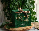 CARD BOXES velvet card boxes  Gift Card Box &  Sign Set , Velvet green wedding wishing well money gift card box, Personalized Wedding Card Box, Greenery Luxury Card Box, Wedding Card Box with Lid, Emerald Wedding Money Box, Garden Wedding Card Box19