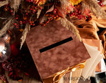 CARD BOXES velvet card boxes Terracotta Fall Card Box and Arch Acrylic Cards & Gifts Clear Sign, Velvet Rust Wedding Card Box with Lid, Burnt Orange Wedding Money Box,  Copper Wedding Card Box cards and gift Arch acrylic sign set31