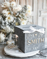 CARD BOXES velvet card boxes Card Box, Wedding Card Box with Lid, Spring Wedding Money Box, Wedding Card Box with slot and cards and gift Arch acrylic sign set16