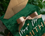 CARD BOXES velvet card boxes Gift Card Box, Velvet Green wedding wishing well money gift card box, Personalized Wedding Card Box, Luxury Greenery Card Box, Wedding Green and Gold Card Box with Lid, Wedding Money Box, Emerald Green Wedding Card Box4